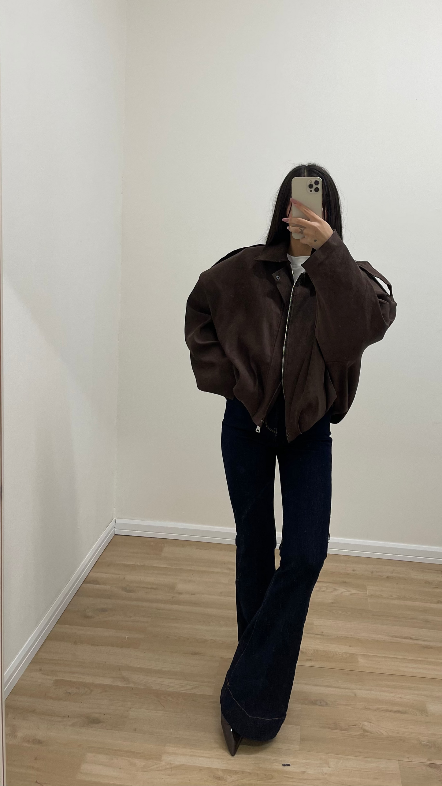 Jeans zampa denim scuro